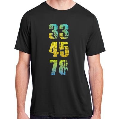 33 45 78 Vinyl Records Music Lover Record Collector Adult ChromaSoft Performance T-Shirt