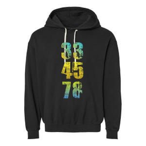 33 45 78 Vinyl Records Music Lover Record Collector Garment-Dyed Fleece Hoodie