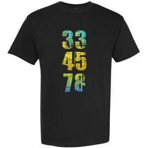 33 45 78 Vinyl Records Music Lover Record Collector Garment-Dyed Heavyweight T-Shirt