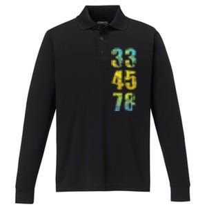 33 45 78 Vinyl Records Music Lover Record Collector Performance Long Sleeve Polo