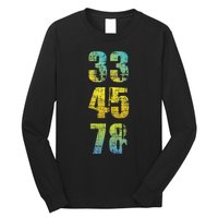 33 45 78 Vinyl Records Music Lover Record Collector Long Sleeve Shirt