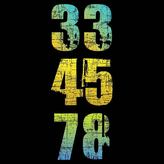 33 45 78 Vinyl Records Music Lover Record Collector Long Sleeve Shirt