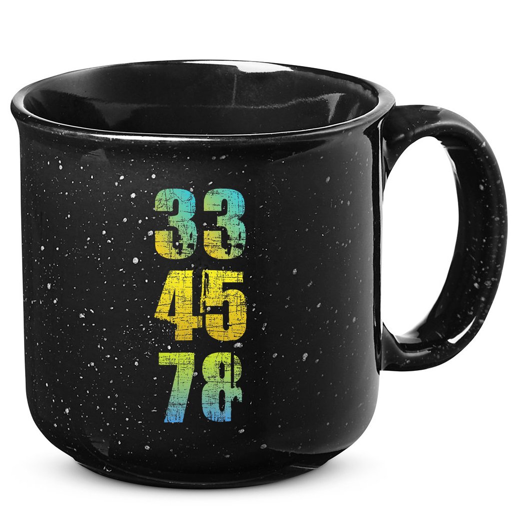 33 45 78 Vinyl Records Music Lover Record Collector 15oz Campfire Ceramic Mug