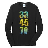 33 45 78 Vinyl Records Music Lover Record Collector Tall Long Sleeve T-Shirt