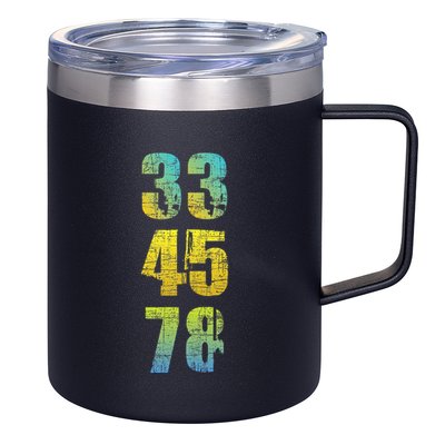 33 45 78 Vinyl Records Music Lover Record Collector 12oz Stainless Steel Coffee Mug
