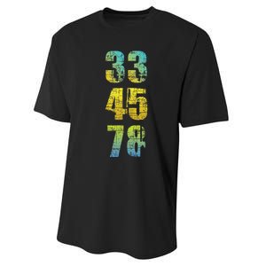 33 45 78 Vinyl Records Music Lover Record Collector Performance Sprint T-Shirt