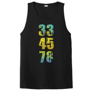 33 45 78 Vinyl Records Music Lover Record Collector PosiCharge Competitor Tank