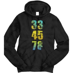 33 45 78 Vinyl Records Music Lover Record Collector Tie Dye Hoodie