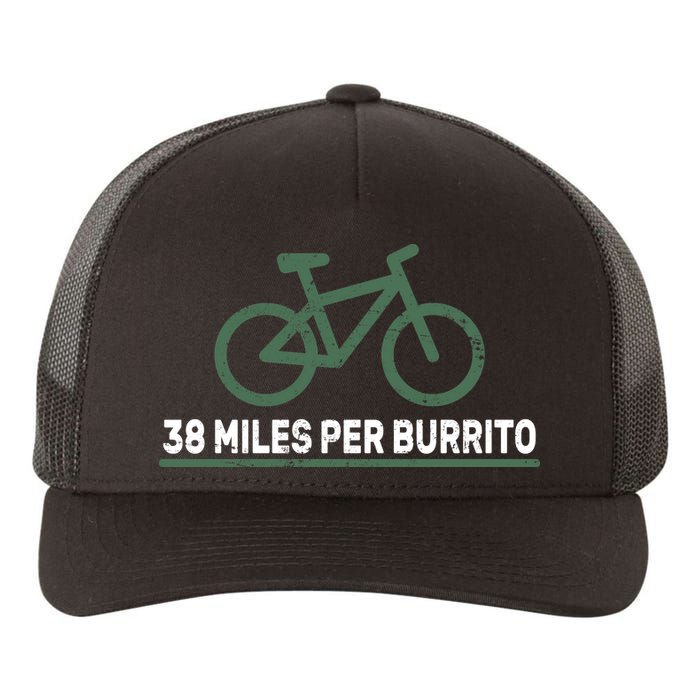 38 Miles Per Burrito Bike Ride Yupoong Adult 5-Panel Trucker Hat