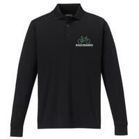 38 Miles Per Burrito Bike Ride Performance Long Sleeve Polo