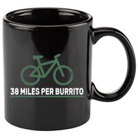 38 Miles Per Burrito Bike Ride 11oz C Handle Ceramic Mug
