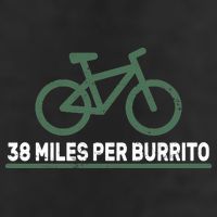 38 Miles Per Burrito Bike Ride 11oz C Handle Ceramic Mug