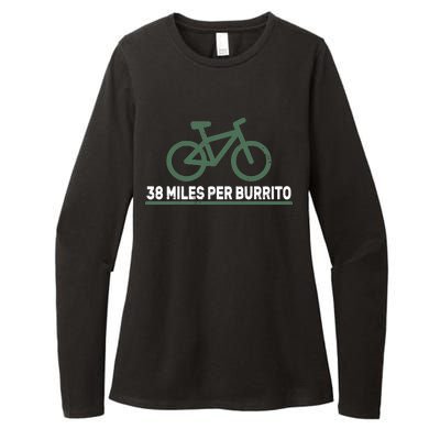 38 Miles Per Burrito Bike Ride Womens CVC Long Sleeve Shirt