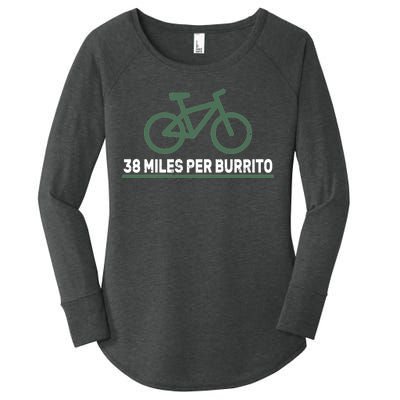 38 Miles Per Burrito Bike Ride Women's Perfect Tri Tunic Long Sleeve Shirt