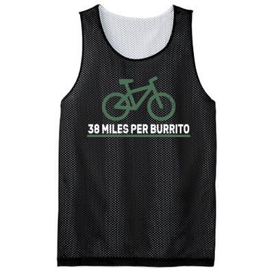 38 Miles Per Burrito Bike Ride Mesh Reversible Basketball Jersey Tank