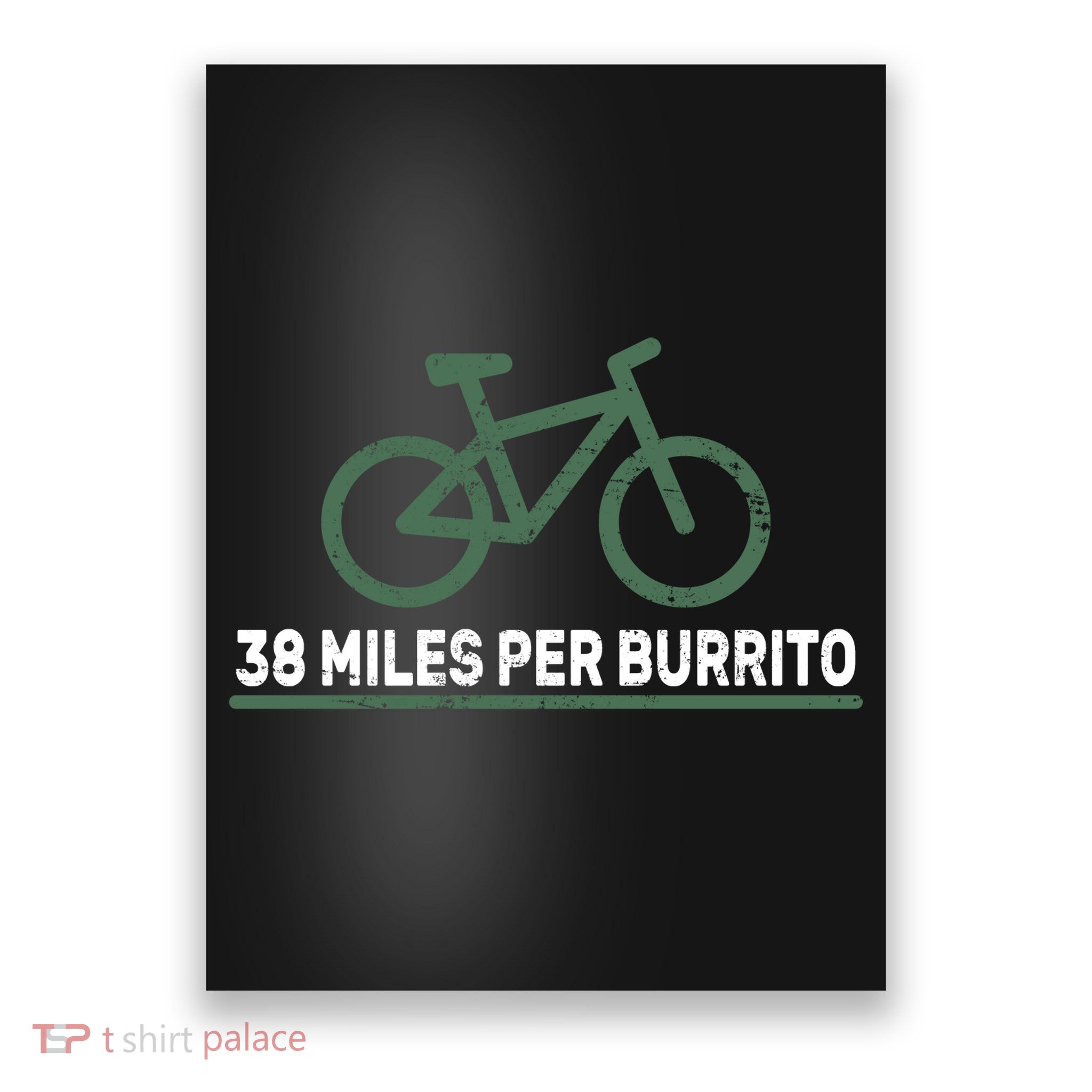 38 Miles Per Burrito Bike Ride Poster