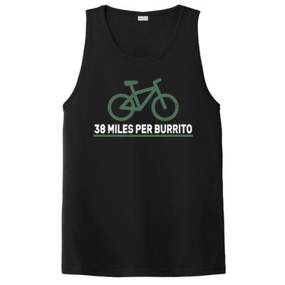 38 Miles Per Burrito Bike Ride PosiCharge Competitor Tank