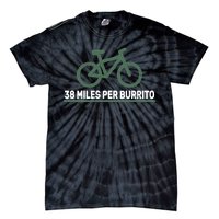 38 Miles Per Burrito Bike Ride Tie-Dye T-Shirt