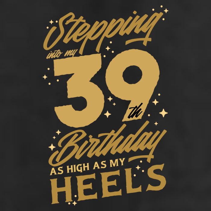 39th Birthday High Heels 7 Panel Mesh Trucker Snapback Hat