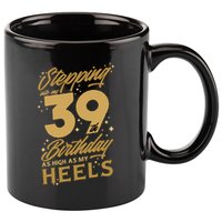 39th Birthday High Heels 11oz C Handle Ceramic Mug