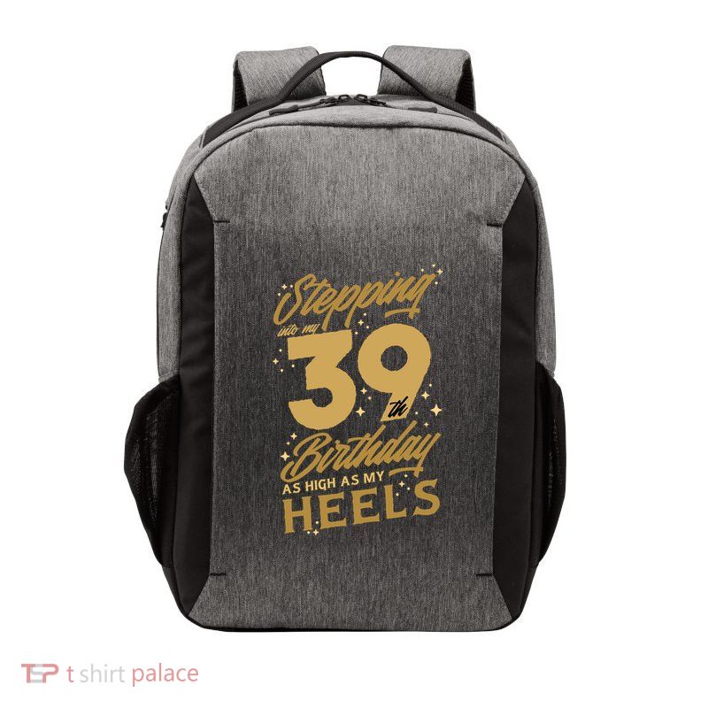 39th Birthday High Heels Vector Backpack