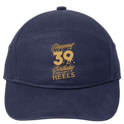 39th Birthday High Heels 7-Panel Snapback Hat