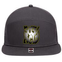 303% Acid House | Acid Techno 7 Panel Mesh Trucker Snapback Hat