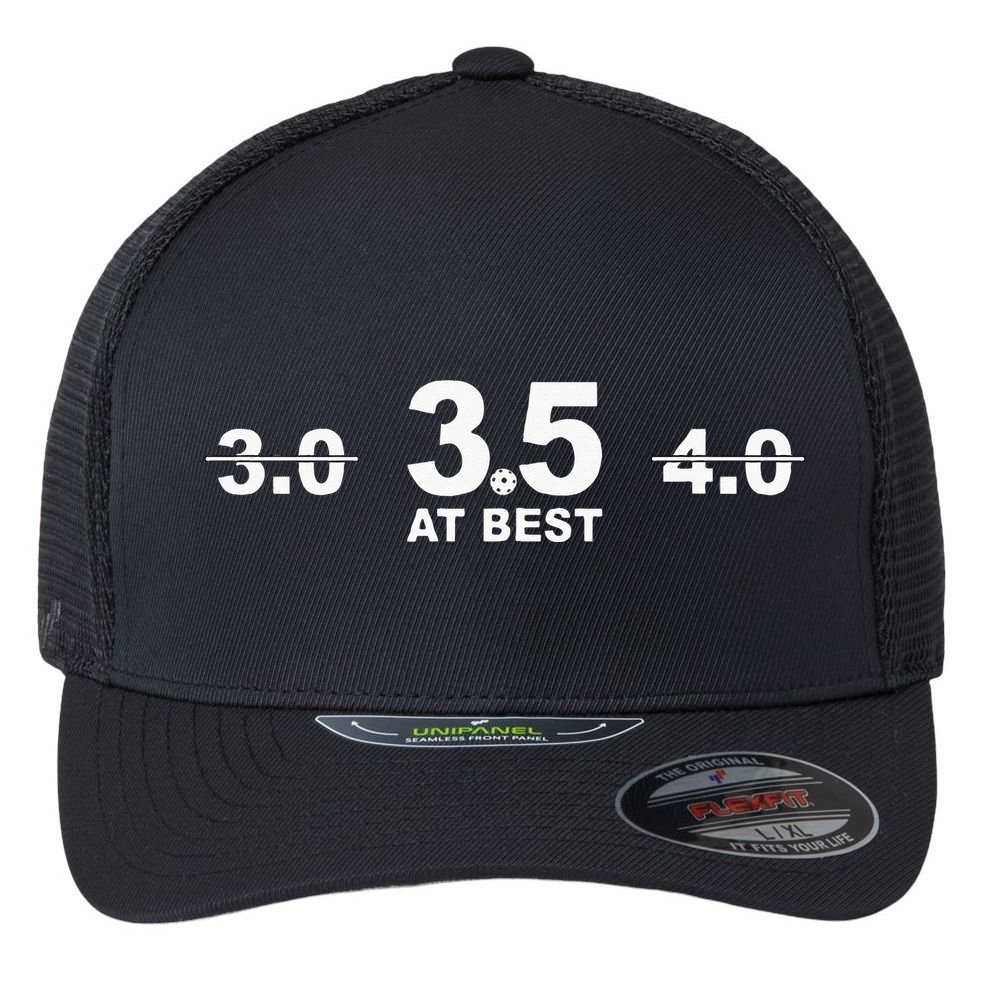 3.5 At Best Pickleball Flexfit Unipanel Trucker Cap