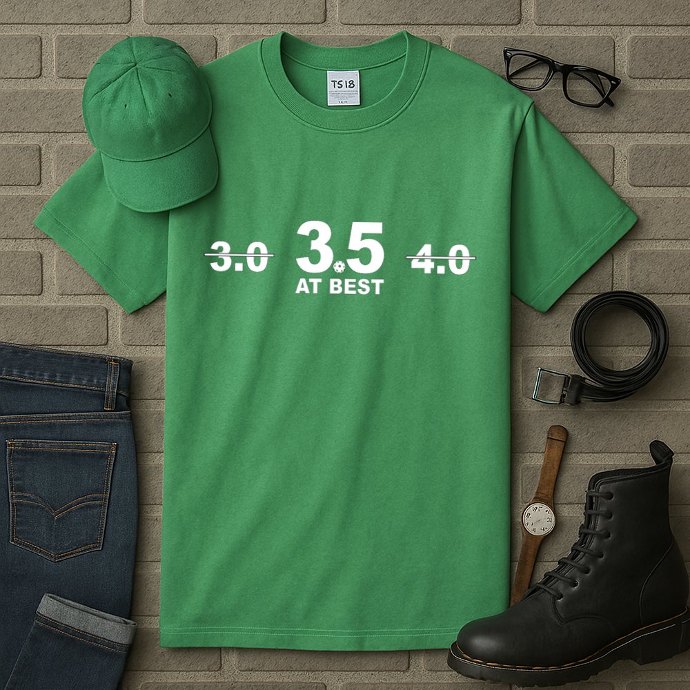 3.5 At Best Pickleball Gift Pickleball Fans Tall T-Shirt