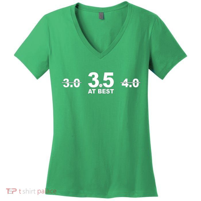 3.5 At Best Pickleball Gift Pickleball Fans Women's V-Neck T-Shirt