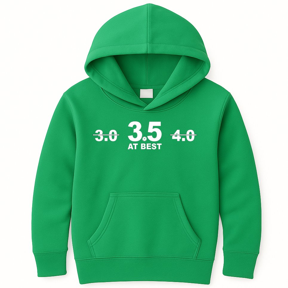 3.5 At Best Pickleball Gift Pickleball Fans Kids Hoodie