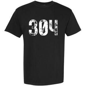 304 Area Code West Virginia Mobile Telephone Area Code 304 Garment-Dyed Heavyweight T-Shirt