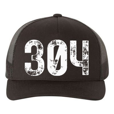304 Area Code West Virginia Mobile Telephone Area Code 304 Yupoong Adult 5-Panel Trucker Hat