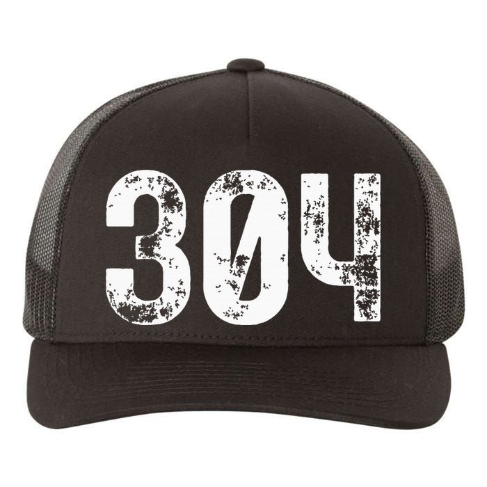 304 Area Code West Virginia Mobile Telephone Area Code 304 Yupoong Adult 5-Panel Trucker Hat