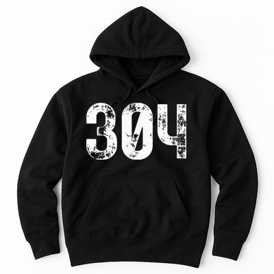304 Area Code West Virginia Mobile Telephone Area Code 304 Hoodie