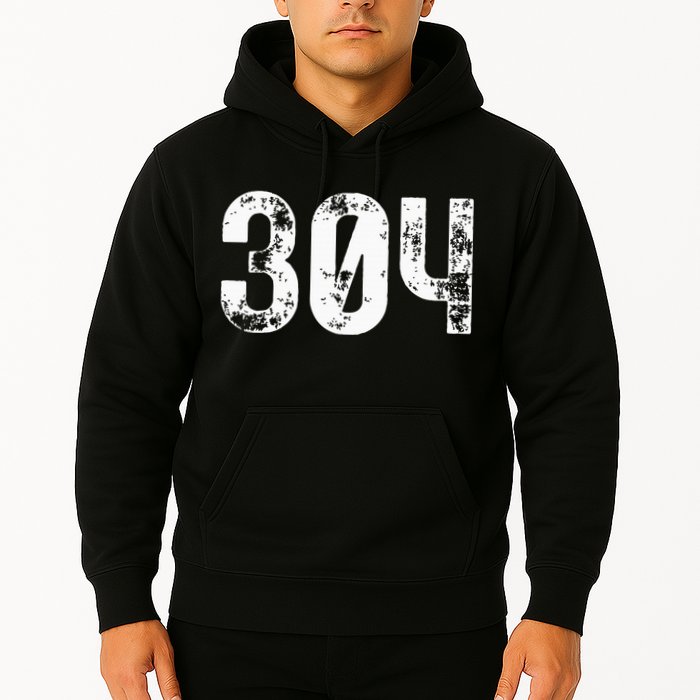 304 Area Code West Virginia Mobile Telephone Area Code 304 Hoodie