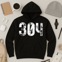 304 Area Code West Virginia Mobile Telephone Area Code 304 Hoodie