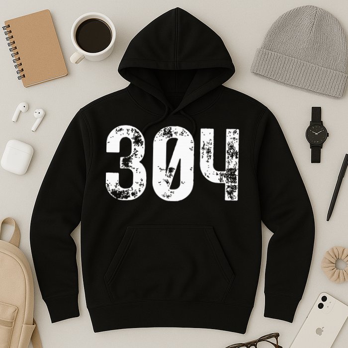 304 Area Code West Virginia Mobile Telephone Area Code 304 Hoodie