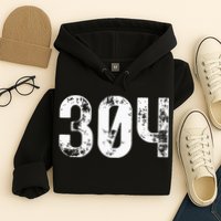 304 Area Code West Virginia Mobile Telephone Area Code 304 Hoodie