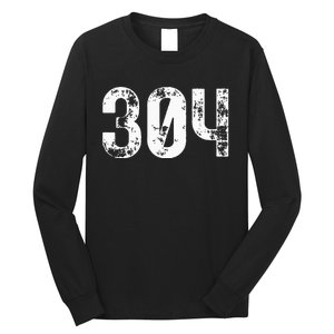 304 Area Code West Virginia Mobile Telephone Area Code 304 Long Sleeve Shirt