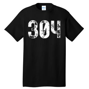 304 Area Code West Virginia Mobile Telephone Area Code 304 Tall T-Shirt