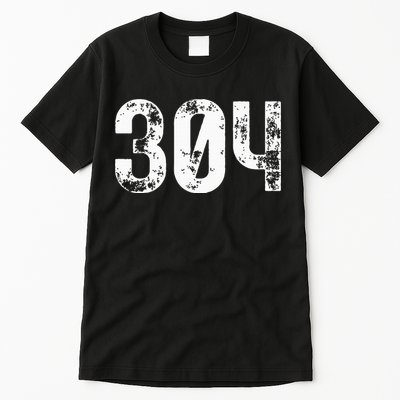 304 Area Code West Virginia Mobile Telephone Area Code 304 Tall T-Shirt