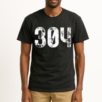 304 Area Code West Virginia Mobile Telephone Area Code 304 Tall T-Shirt