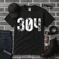 304 Area Code West Virginia Mobile Telephone Area Code 304 Tall T-Shirt