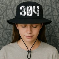 304 Area Code West Virginia Mobile Telephone Area Code 304 Bucket Hat