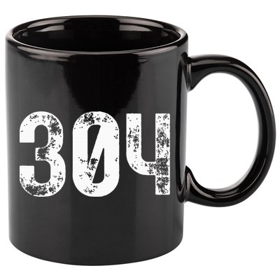 304 Area Code West Virginia Mobile Telephone Area Code 304 11oz C Handle Ceramic Mug