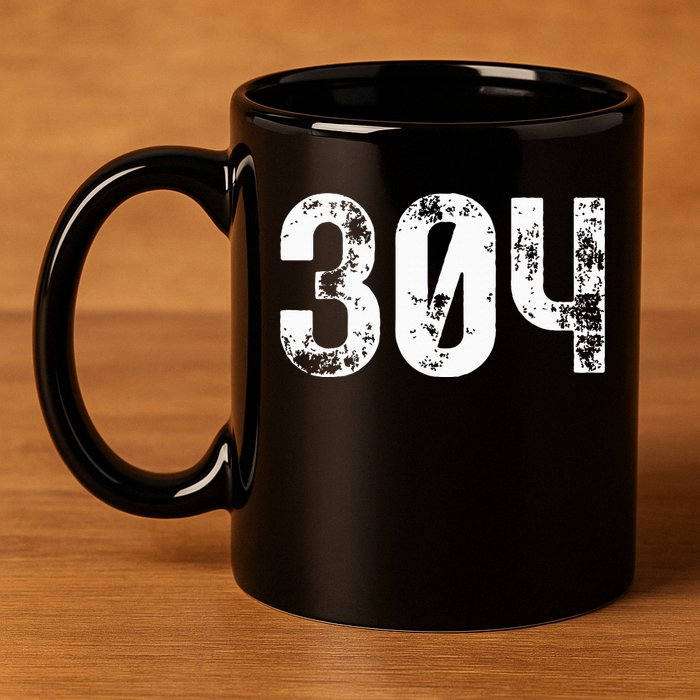 304 Area Code West Virginia Mobile Telephone Area Code 304 11oz C Handle Ceramic Mug