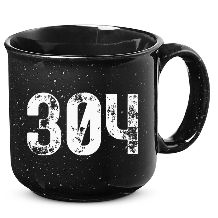 304 Area Code West Virginia Mobile Telephone Area Code 304 15oz Campfire Ceramic Mug