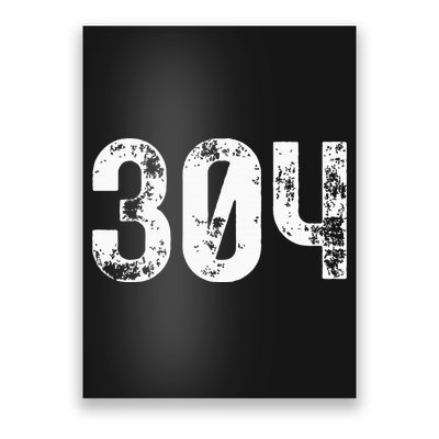 304 Area Code West Virginia Mobile Telephone Area Code 304 Poster