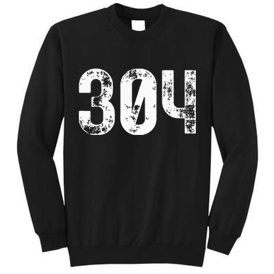 304 Area Code West Virginia Mobile Telephone Area Code 304 Tall Sweatshirt
